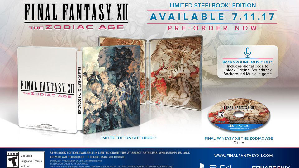 final fantasy xii zodiac steelbook